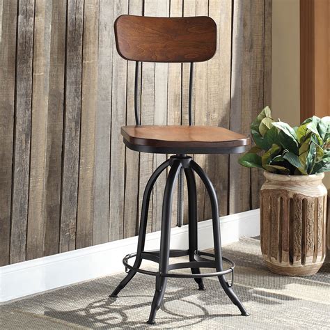 The seat&x27;s design features a wingback-inspired style, upholstered in a linen-like polyester and filled with foam for comfort and support. . Wayfair stools
